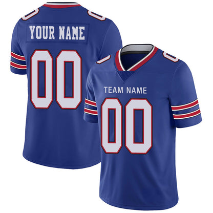 Custom B.Bills Football Jerseys Team Player or Personalized Design Your Own Name for Men's Women's Youth Jerseys Royal