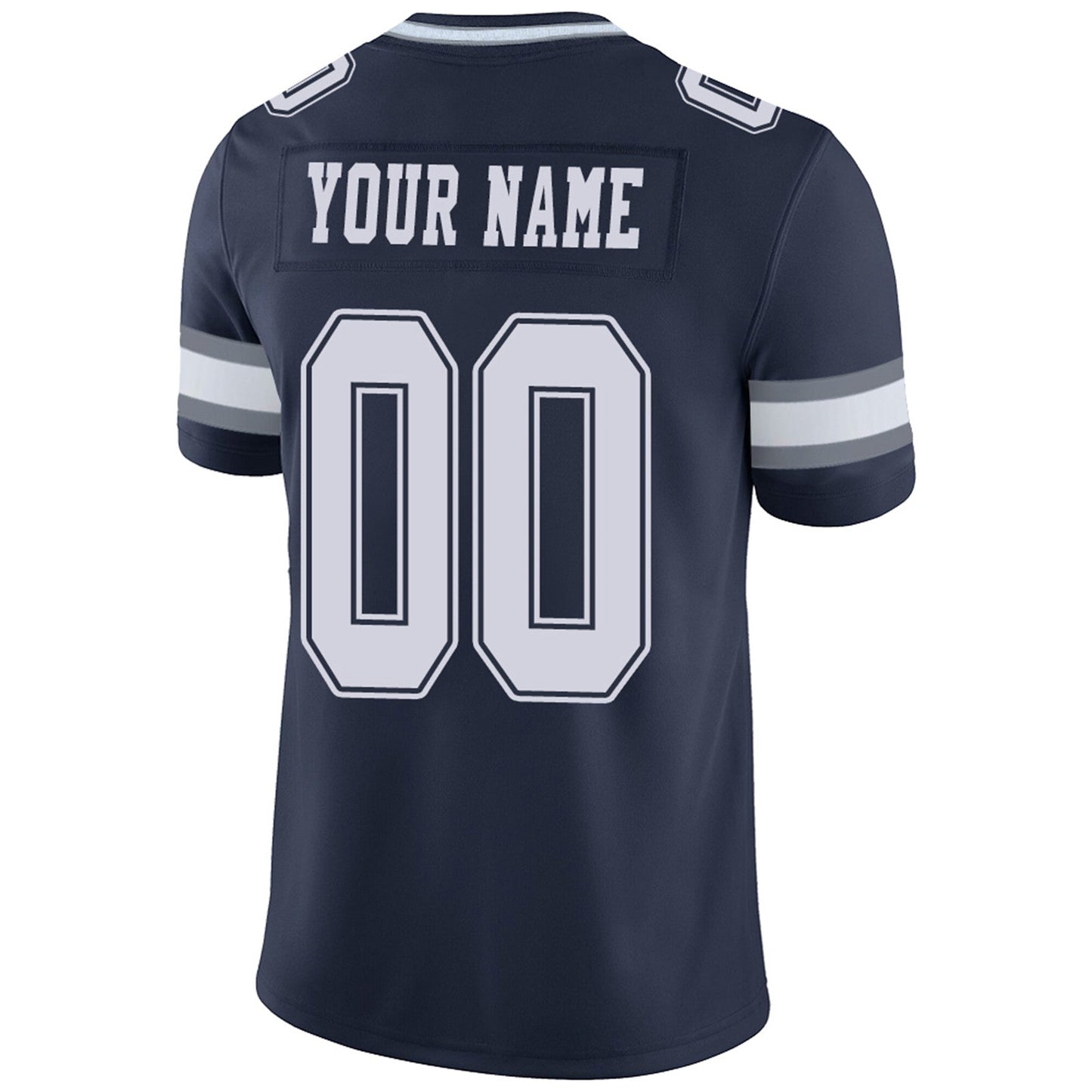 Custom D.Cowboys Football Jerseys Team Player or Personalized Design Your Own Name for Men's Women's Youth Jerseys Navy