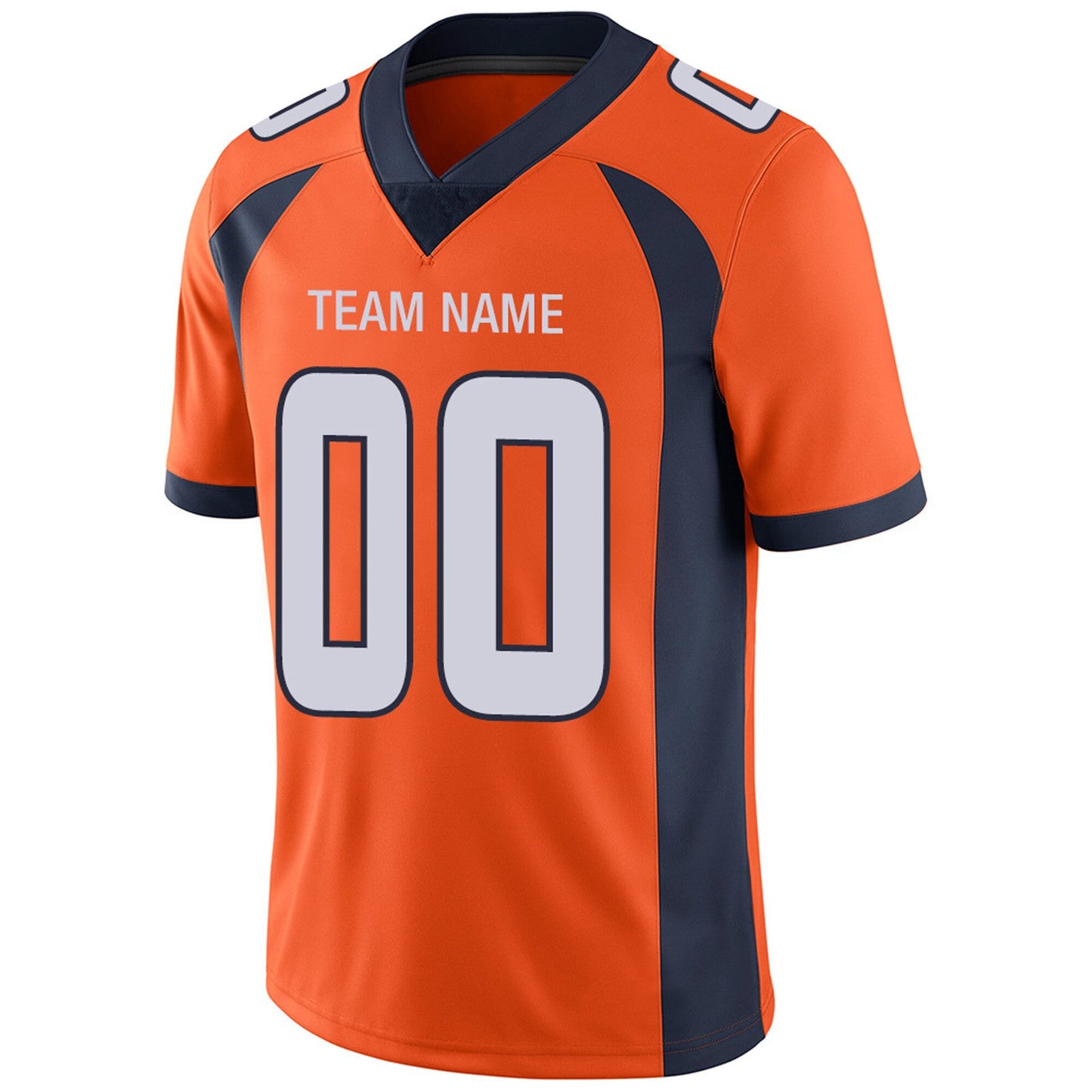 Custom D.Broncos Football Jerseys Team Player or Personalized Design Your Own Name for Men's Women's Youth Jerseys Orange