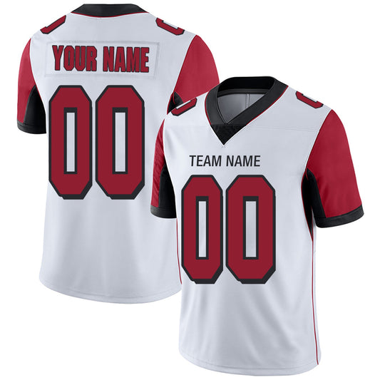 Custom A.Falcons Team Player or Personalized Design Your Own Name for Men's Women's Youth Jerseys Red Football Jerseys