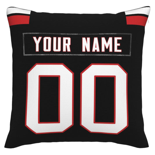 Custom A.Falcons Pillow Decorative Throw Pillow Case - Print Personalized Football Team Fans Name & Number Birthday Gift Football Pillows