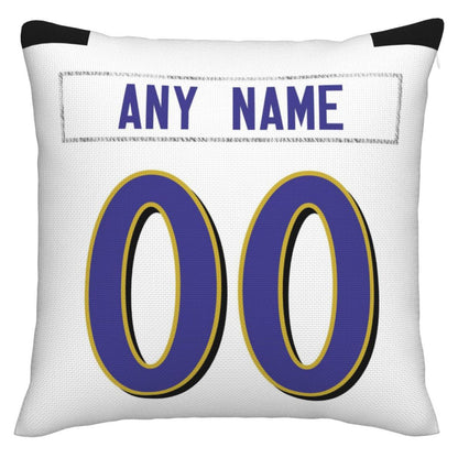 Custom B.Ravens Pillow Purple Football Team Decorative Throw Pillow Case Print Personalized Football Style Fans Letters & Number Birthday Gift Football Pillows