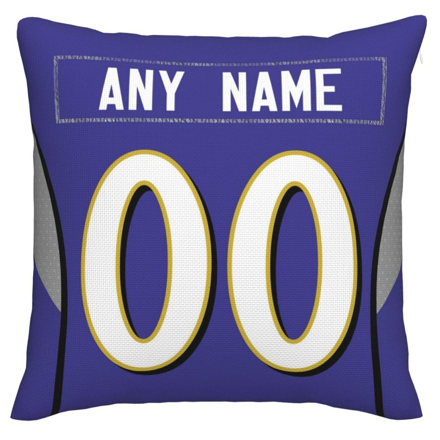 Custom B.Ravens Pillow Purple Football Team Decorative Throw Pillow Case Print Personalized Football Style Fans Letters & Number Birthday Gift Football Pillows