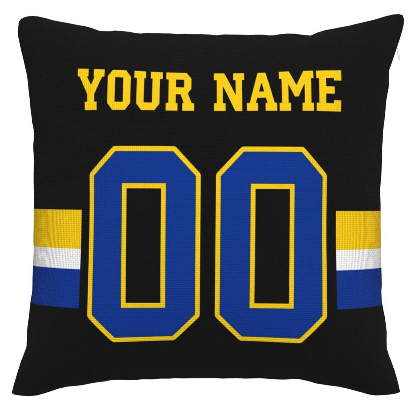 Custom LA.Rams Pillow Decorative Throw Pillow Case - Print Personalized Football Team Fans Name & Number Birthday Gift Football Pillows