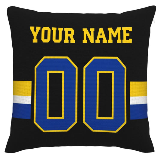 Custom LA.Rams Pillow Decorative Throw Pillow Case - Print Personalized Football Team Fans Name & Number Birthday Gift Football Pillows