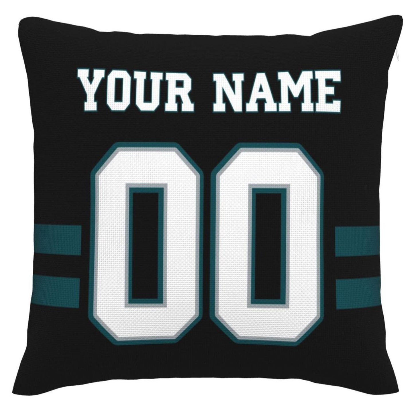 Custom P.Eagles Pillow Decorative Throw Pillow Case - Print Personalized Football Team Fans Name & Number Birthday Gift Football Pillows