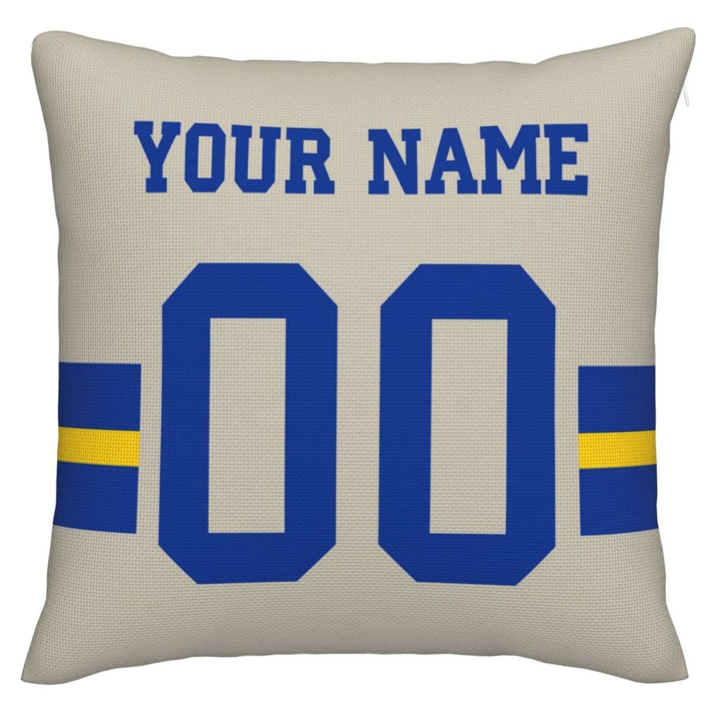 Custom LA.Rams Pillow Decorative Throw Pillow Case - Print Personalized Football Team Fans Name & Number Birthday Gift Football Pillows