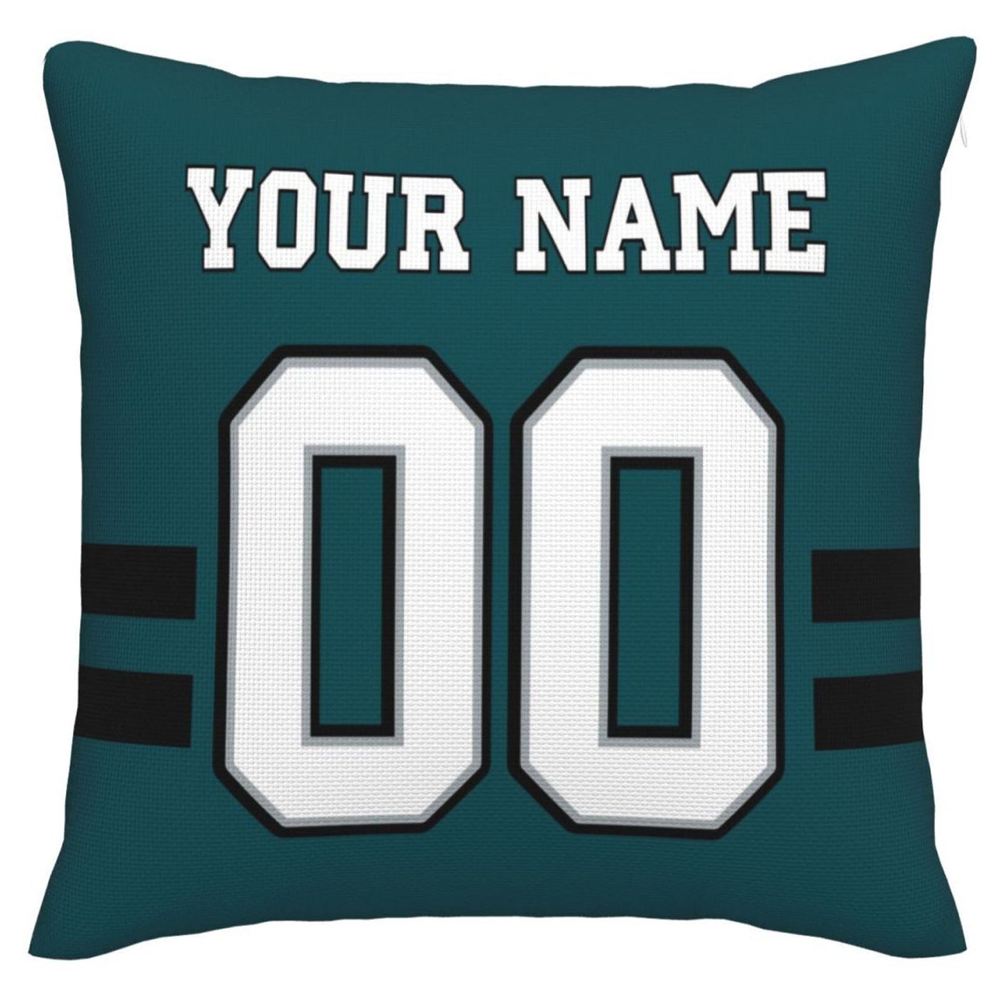 Custom P.Eagles Pillow Decorative Throw Pillow Case - Print Personalized Football Team Fans Name & Number Birthday Gift Football Pillows