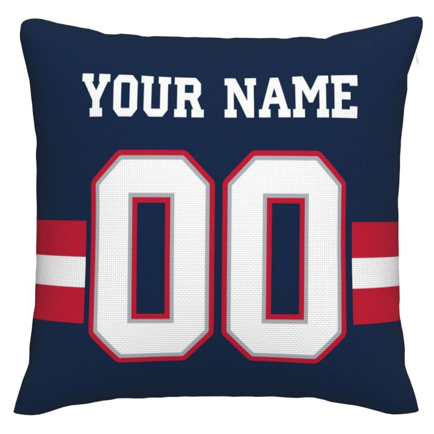 Custom NE.Patriots Pillow Decorative Throw Pillow Case - Print Personalized Football Team Fans Name & Number Birthday Gift Football Pillows