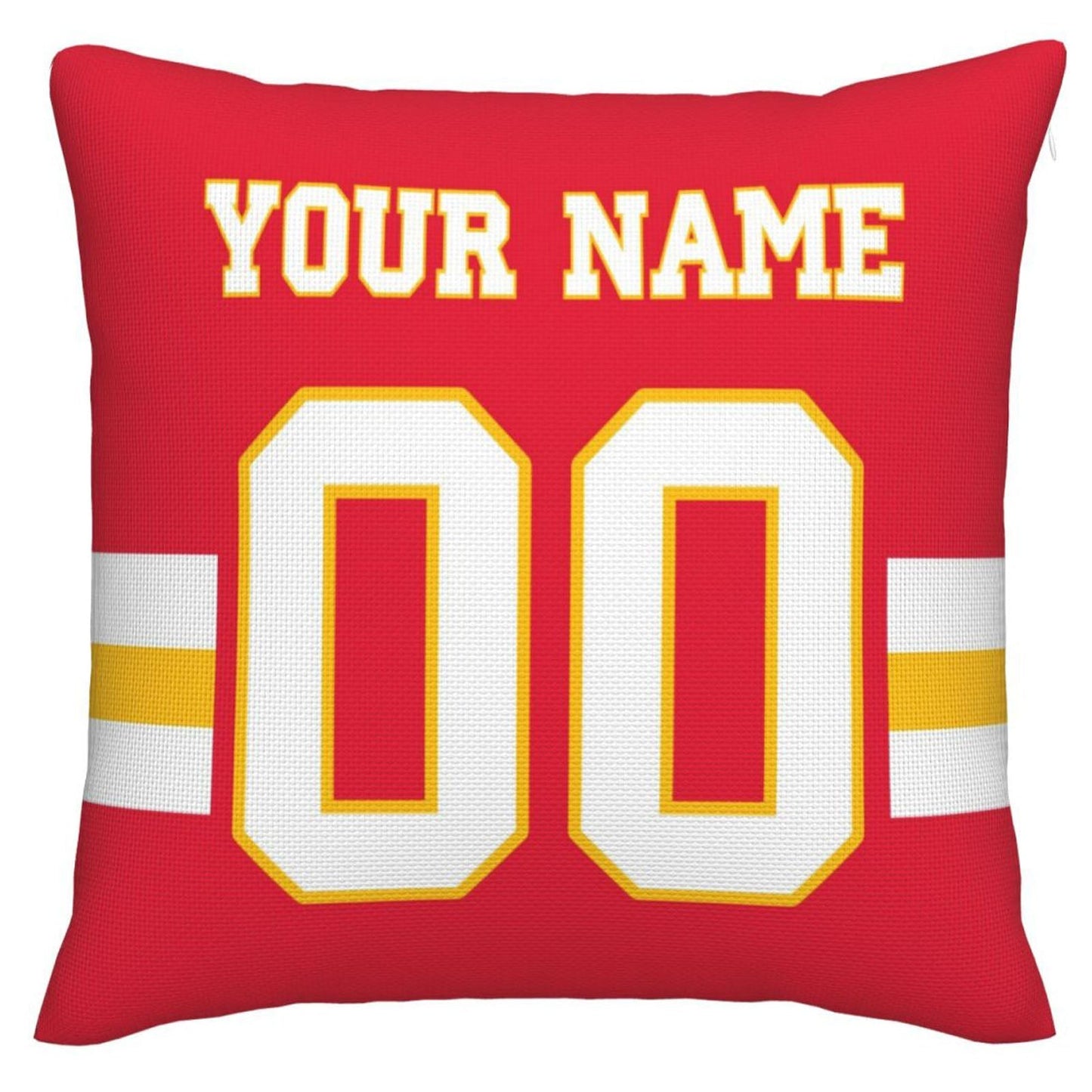 Custom KC.Chiefs Pillow Decorative Throw Pillow Case - Print Personalized Football Team Fans Name & Number Birthday Gift Football Pillows