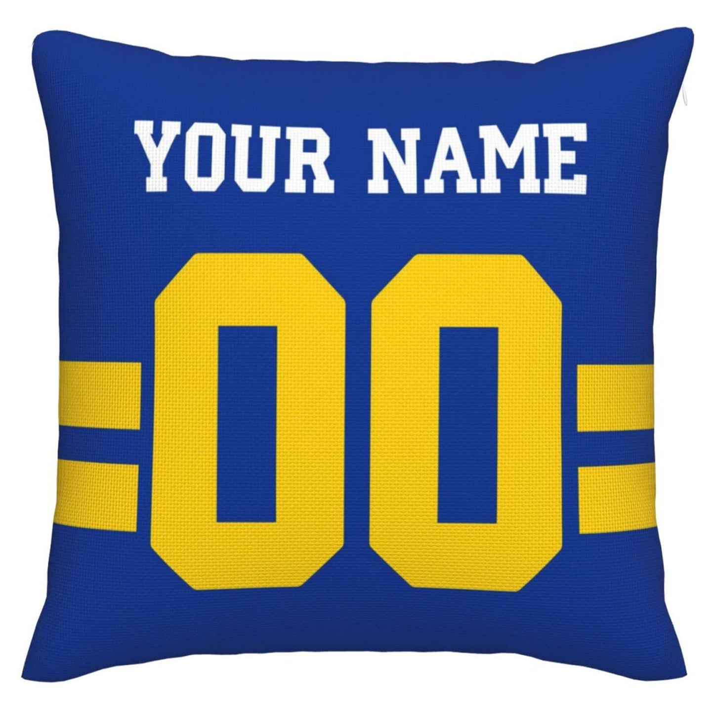 Custom LA.Rams Pillow Decorative Throw Pillow Case - Print Personalized Football Team Fans Name & Number Birthday Gift Football Pillows