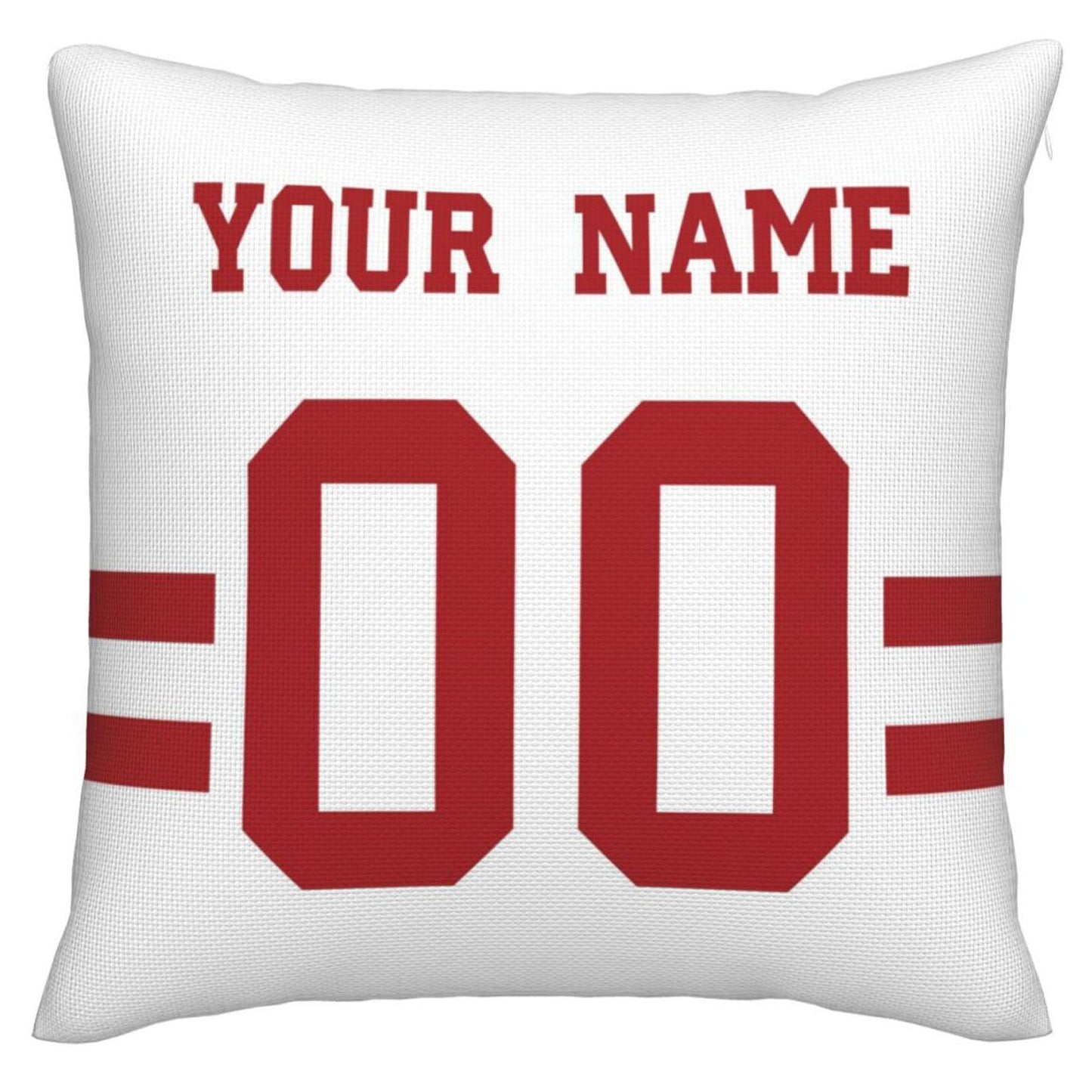 Custom SF.49ers Pillow Decorative Throw Pillow Case - Print Personalized Football Team Fans Name & Number Birthday Gift Football Pillows