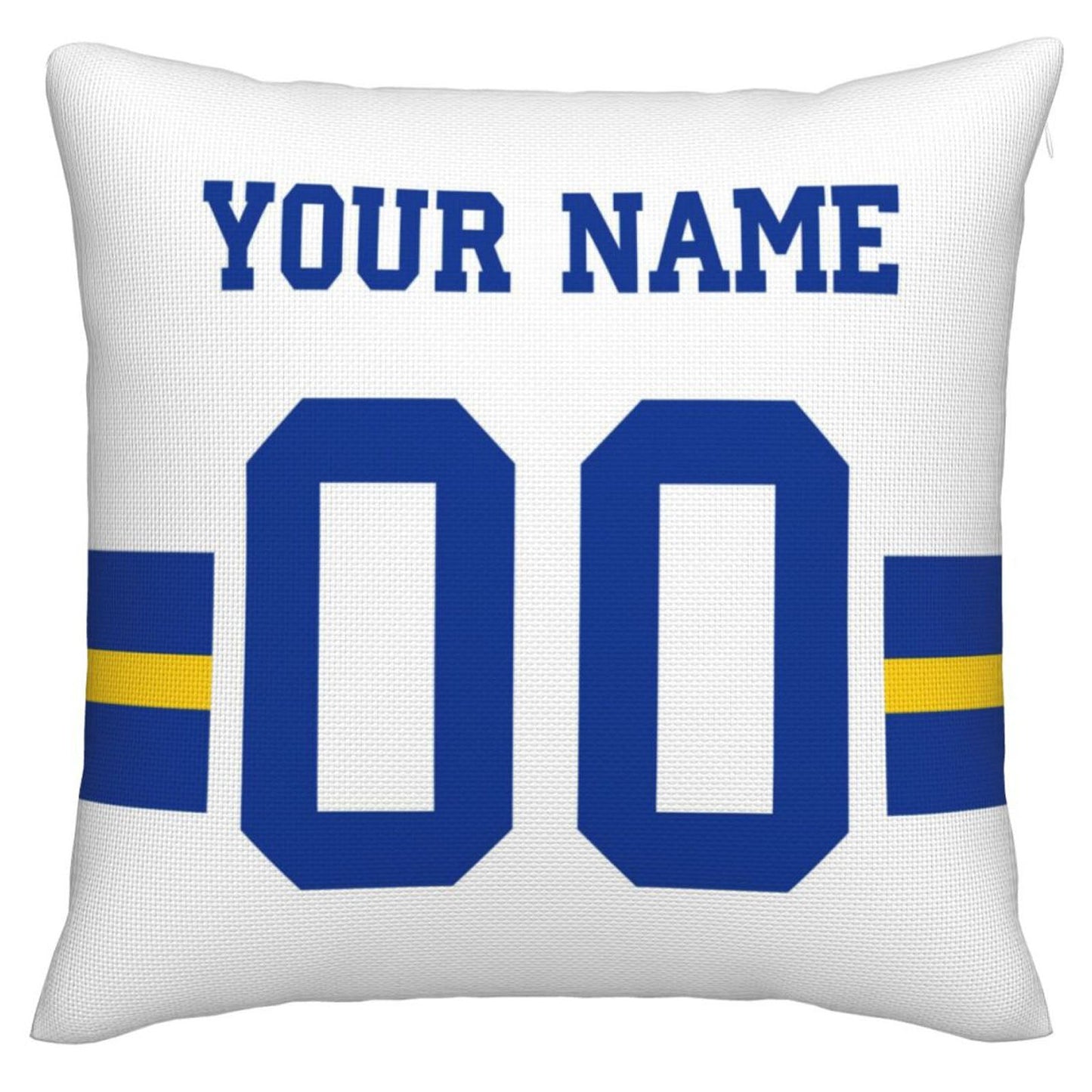 Custom LA.Rams Pillow Decorative Throw Pillow Case - Print Personalized Football Team Fans Name & Number Birthday Gift Football Pillows