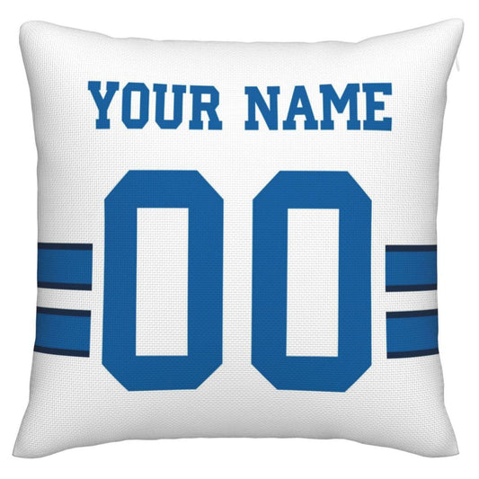 Custom D.Cowboys Pillow Decorative Throw Pillow Case - Print Personalized Football Team Fans Name & Number Birthday Gift Football Pillows