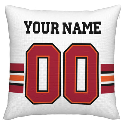 Custom TB.Buccaneers Pillow Decorative Throw Pillow Case - Print Personalized Football Team Fans Name & Number Birthday Gift Football Pillows