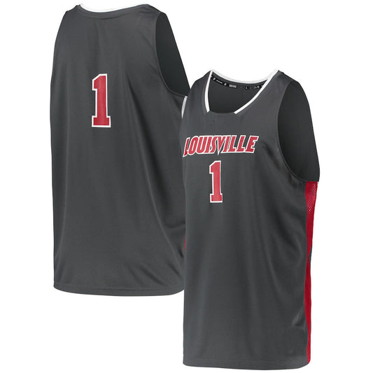 #1 L.Cardinals  Reverse Retro Jersey Gray Basketball Jersey Stitched American College Jerseys