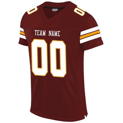 Custom W.Football Team Football Jersey Design Burgundy Stitched Name And Number Size S to 6XL Christmas Birthday Gift