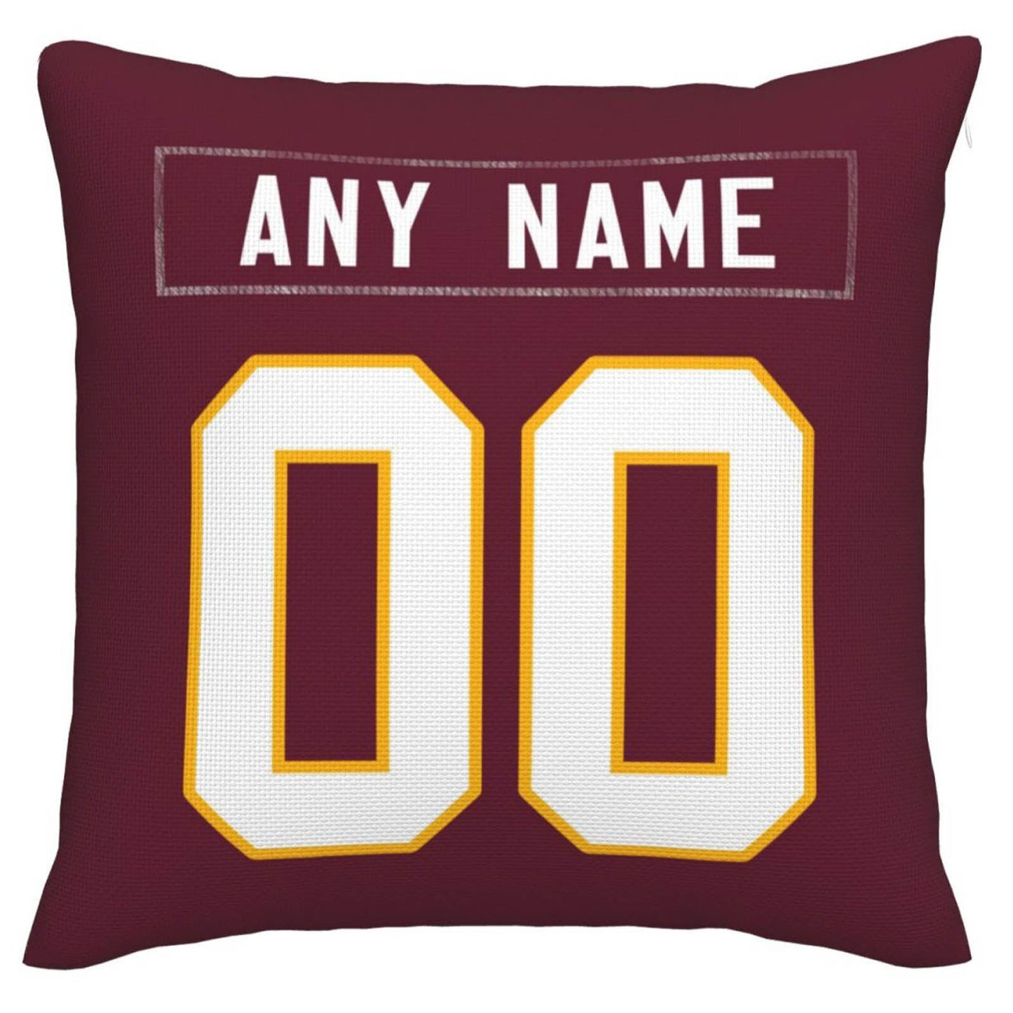 Custom W.Football Team Pillow Decorative Throw Pillow Case - Print Personalized Football Team Fans Name & Number Birthday Gift Football Pillows