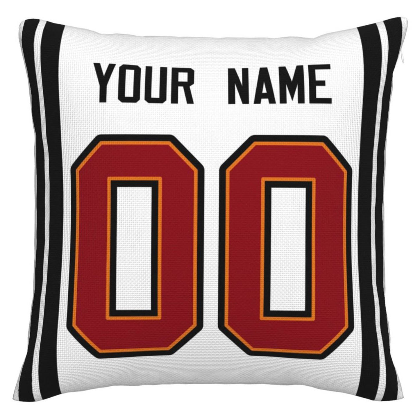 Custom TB.Buccaneers Pillow Decorative Throw Pillow Case - Print Personalized Football Team Fans Name & Number Birthday Gift Football Pillows