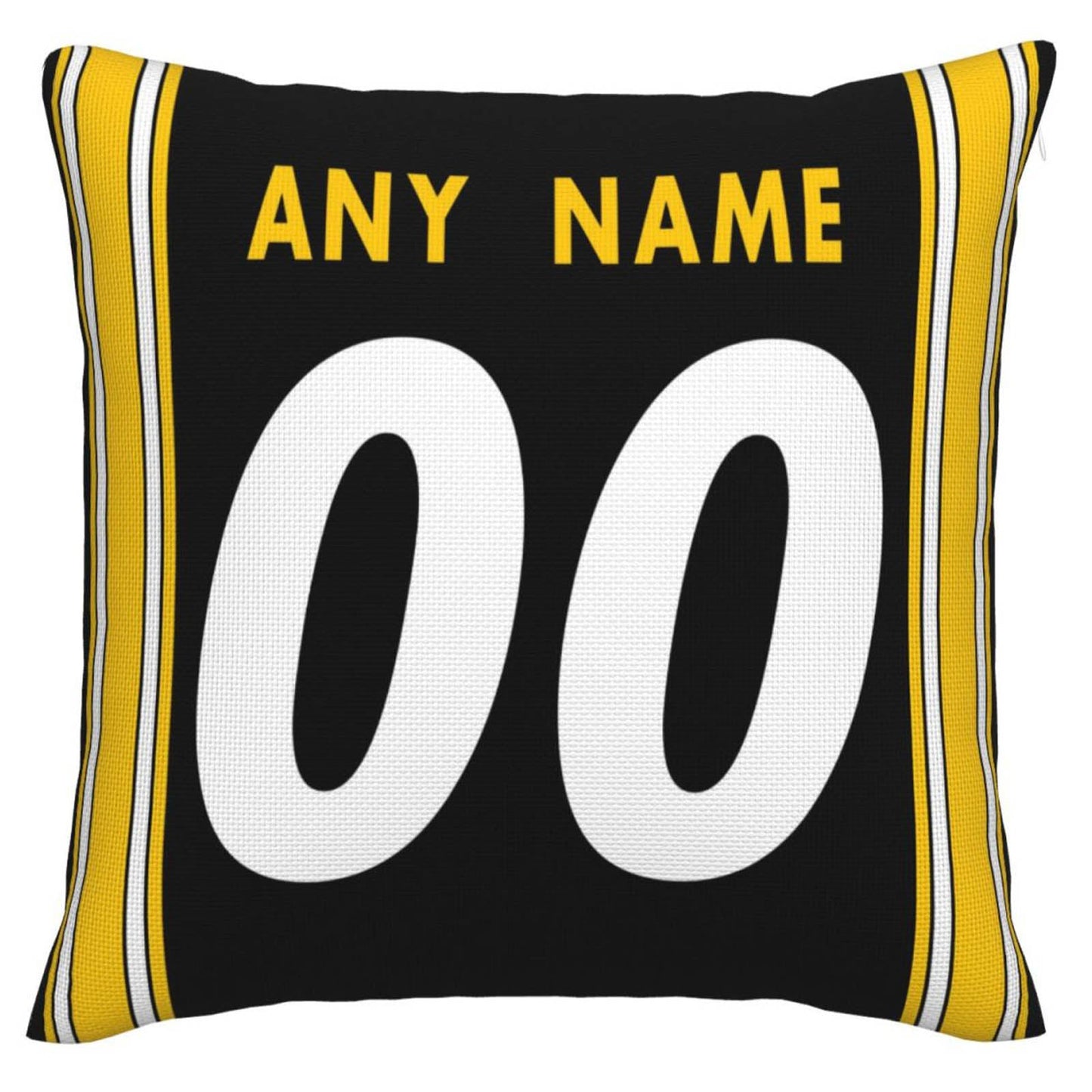 Custom P.Steelers Pillow Decorative Throw Pillow Case - Print Personalized Football Team Fans Name & Number Birthday Gift Football Pillows