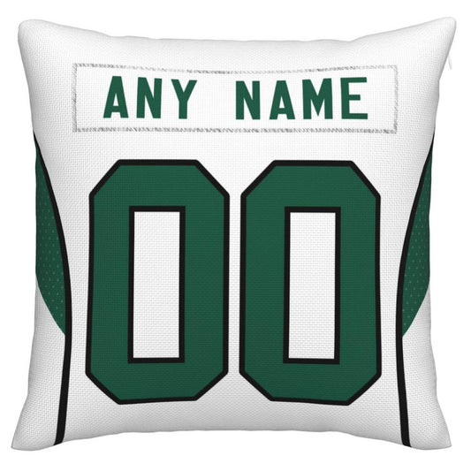 Custom NY.Jets Pillow Decorative Throw Pillow Case - Print Personalized Football Team Fans Name & Number Birthday Gift Football Pillows