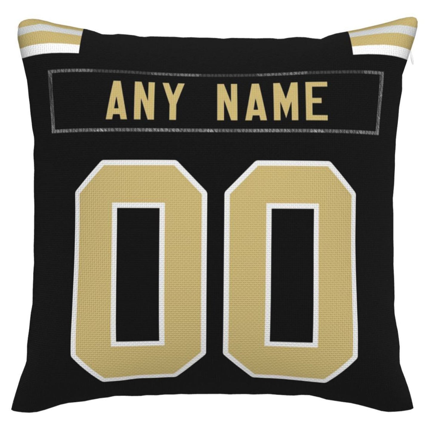 Custom NO.Saints Pillow Decorative Throw Pillow Case - Print Personalized Football Team Fans Name & Number Birthday Gift Football Pillows