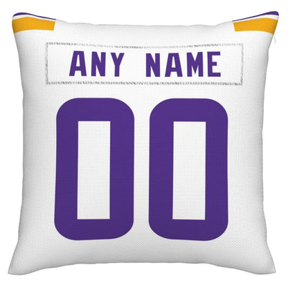 Custom MN.Vikings Pillow Decorative Throw Pillow Case - Print Personalized Football Team Fans Name & Number Birthday Gift Football Pillows