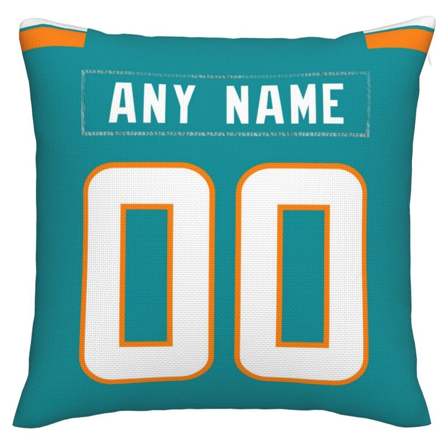 Custom M.Dolphins Pillow Decorative Throw Pillow Case - Print Personalized Football Team Fans Name & Number Birthday Gift Football Pillows