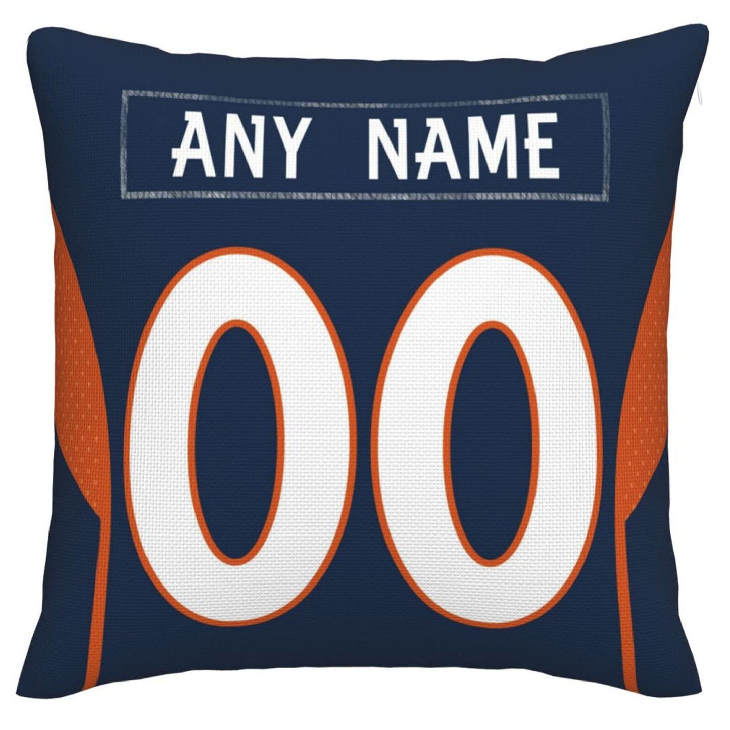 Custom D.Broncos Pillow Decorative Throw Pillow Case - Print Personalized Football Team Fans Name & Number Birthday Gift Football Pillows