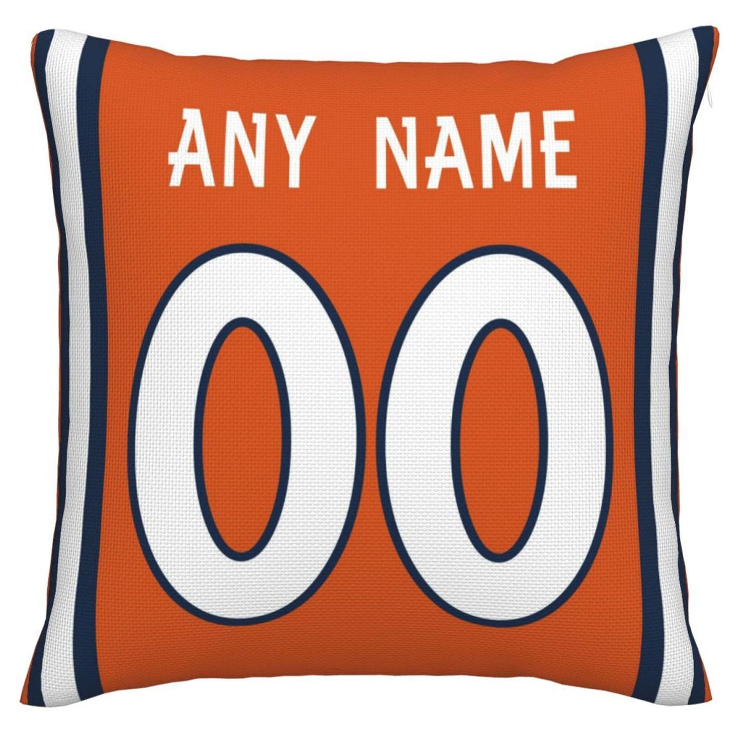 Custom D.Broncos Pillow Decorative Throw Pillow Case - Print Personalized Football Team Fans Name & Number Birthday Gift Football Pillows