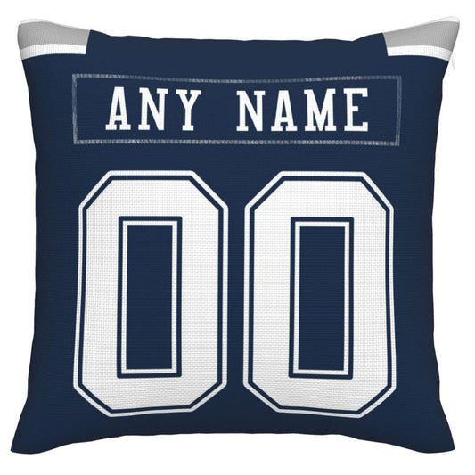 Custom D.Cowboys Pillow Decorative Throw Pillow Case - Print Personalized Football Team Fans Name & Number Birthday Gift Football Pillows