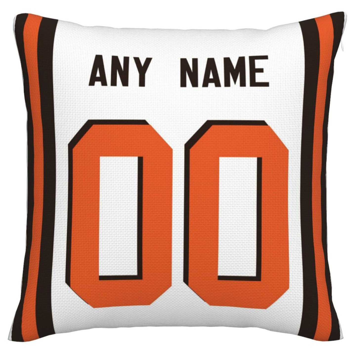 Custom C.Browns Pillow Decorative Throw Pillow Case - Print Personalized Football Team Fans Name & Number Birthday Gift Football Pillows