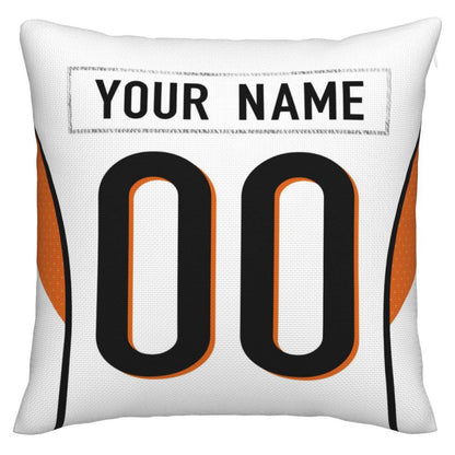 Custom C.Bengals Pillow Decorative Throw Pillow Case - Print Personalized Football Team Fans Name & Number Birthday Gift Football Pillows