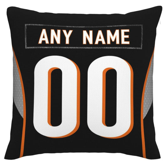 Custom C.Bengals Pillow Decorative Throw Pillow Case - Print Personalized Football Team Fans Name & Number Birthday Gift Football Pillows