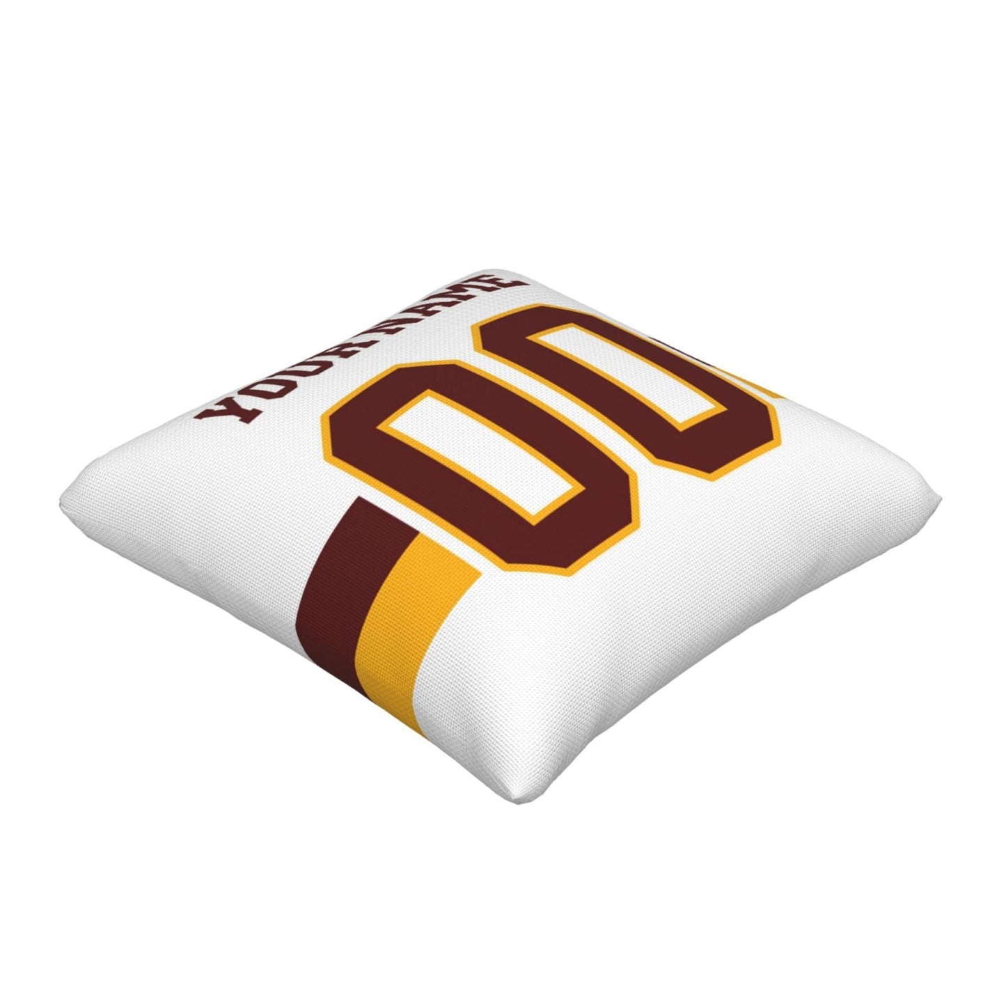 Custom W.Football Team White Decorative Throw Pillow Case - Print Personalized Football Team Fans Name & Number Birthday Gift