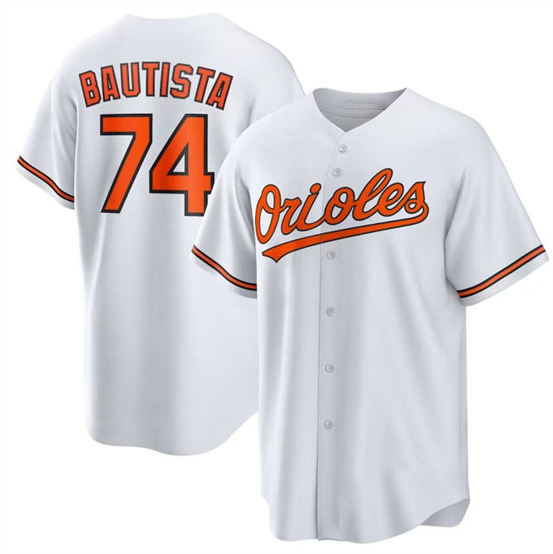 Baltimore Orioles #74 Felix Bautista White Authentic Player Jersey Baseball Jerseys