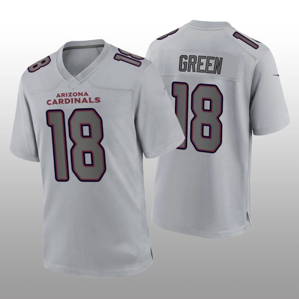 A.Cardinals #18 A.J. Green Gray Atmosphere Game Jersey Stitched American Jerseys Football Jerseys