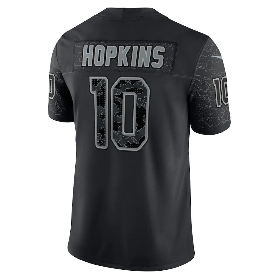 A.Cardinals #10 DeAndre Hopkins Black RFLCTV Limited Jersey Stitched American Football Jerseys