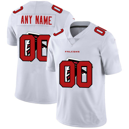 Custom A.Falcons White Team Big Logo Vapor Untouchable Limited Jersey Stitched American Football Jerseys