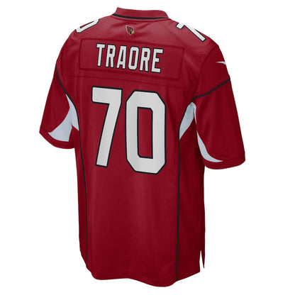 A.Cardinals #70 Badara Traore Cardinal Game Player Jersey Stitched American Football Jerseys