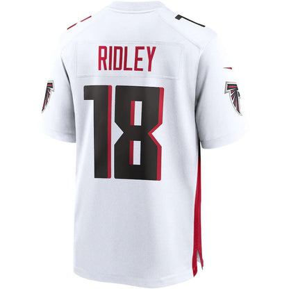 A.Falcons #18 Calvin Ridley White Game Jersey Stitched American Football Jerseys