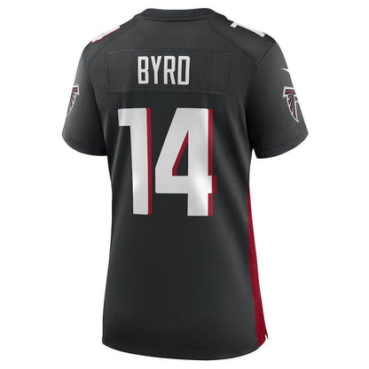 A.Falcons #14 Damiere Byrd Black Game Player Jersey Stitched American Football Jerseys