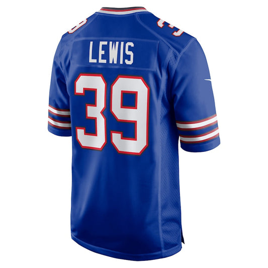 B.Bills #39 Cam Lewis Royal Player Game Jersey Stitched American Football Jerseys