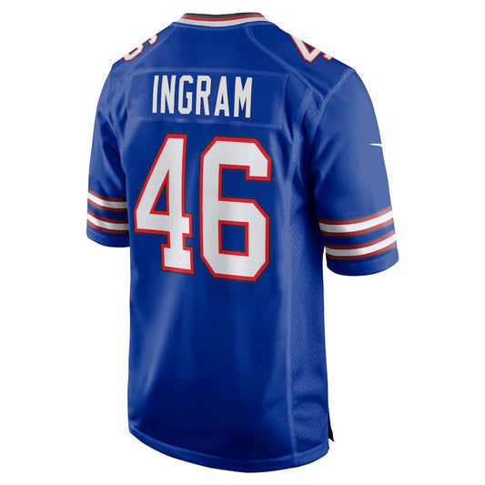 B.Bills #46 Ja'Marcus Ingram Royal Player Game Jersey American Stitched Football Jerseys