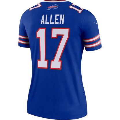 B.Bills #17 Josh Allen Royal Legend Team Jersey American Stitched Football Jerseys