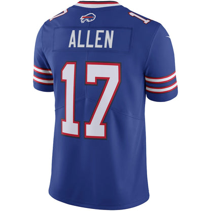 B.Bills #17 Josh Allen Royal Vapor Untouchable Limited Jersey American Stitched Football Jerseys