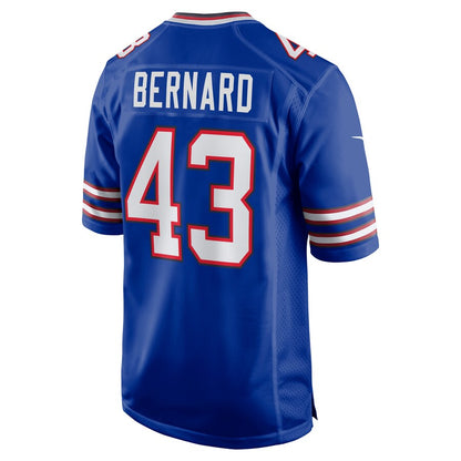 B.Bills #43 Terrel Bernard Royal Game Player Jersey American Stitched Football Jerseys