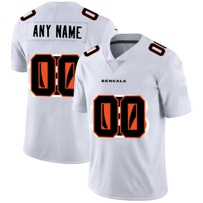 Custom C.Bengals White Team Big Logo Vapor Untouchable Limited Jersey American Stitched Football Jerseys