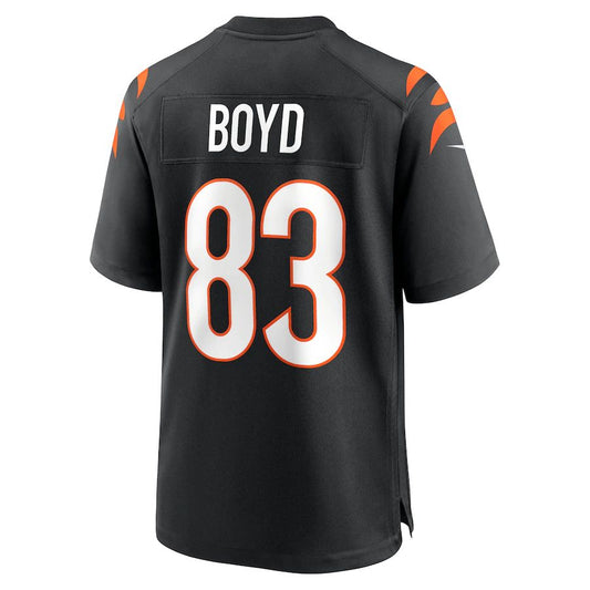 C.Bengals #83 Tyler Boyd Black Game Jersey Stitched American Football Jerseys