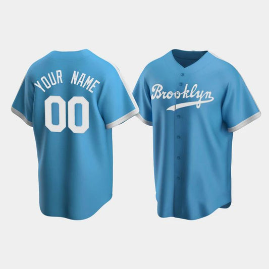 Baseball Jerseys Custom Los Angeles Dodgers Light Blue Stitched Jerseys